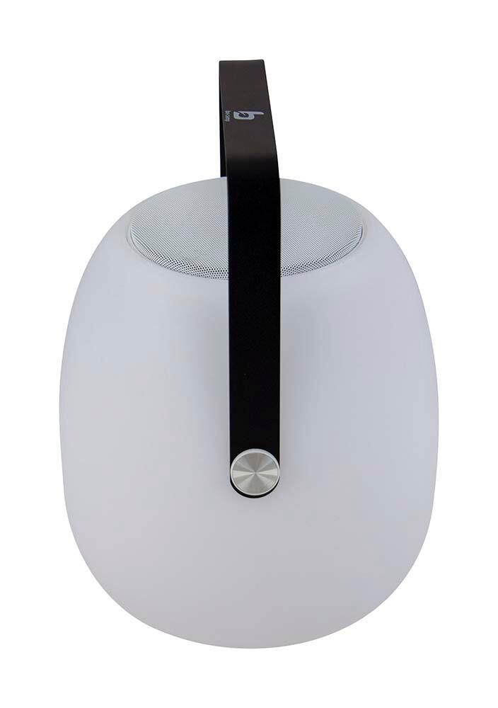 Bo-Camp Tafellamp met Bluetooth speaker Wade LED wit en zwart 7/7