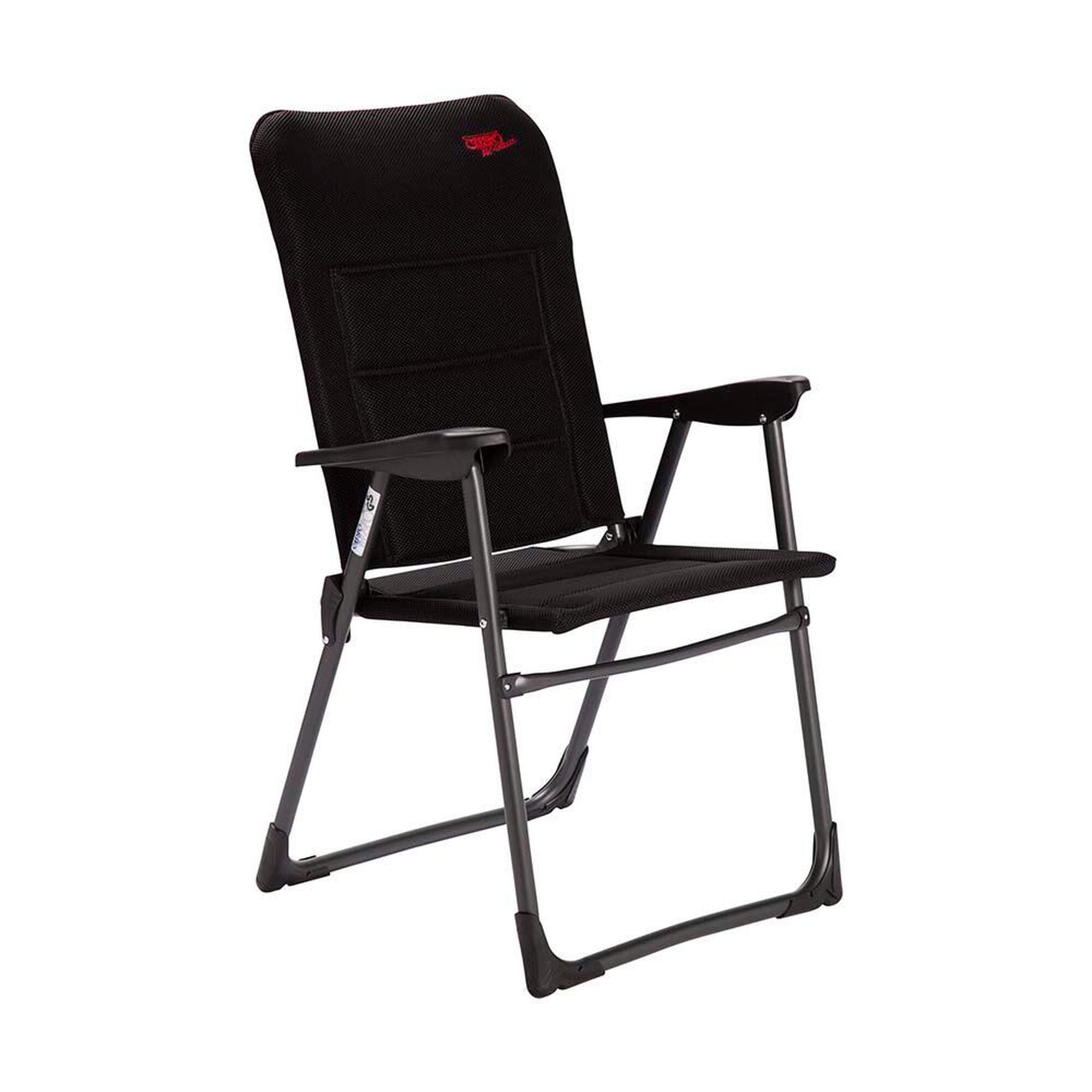 Silla Plegable de Camping Crespo Air-Deluxe AP/218-ADS Negro