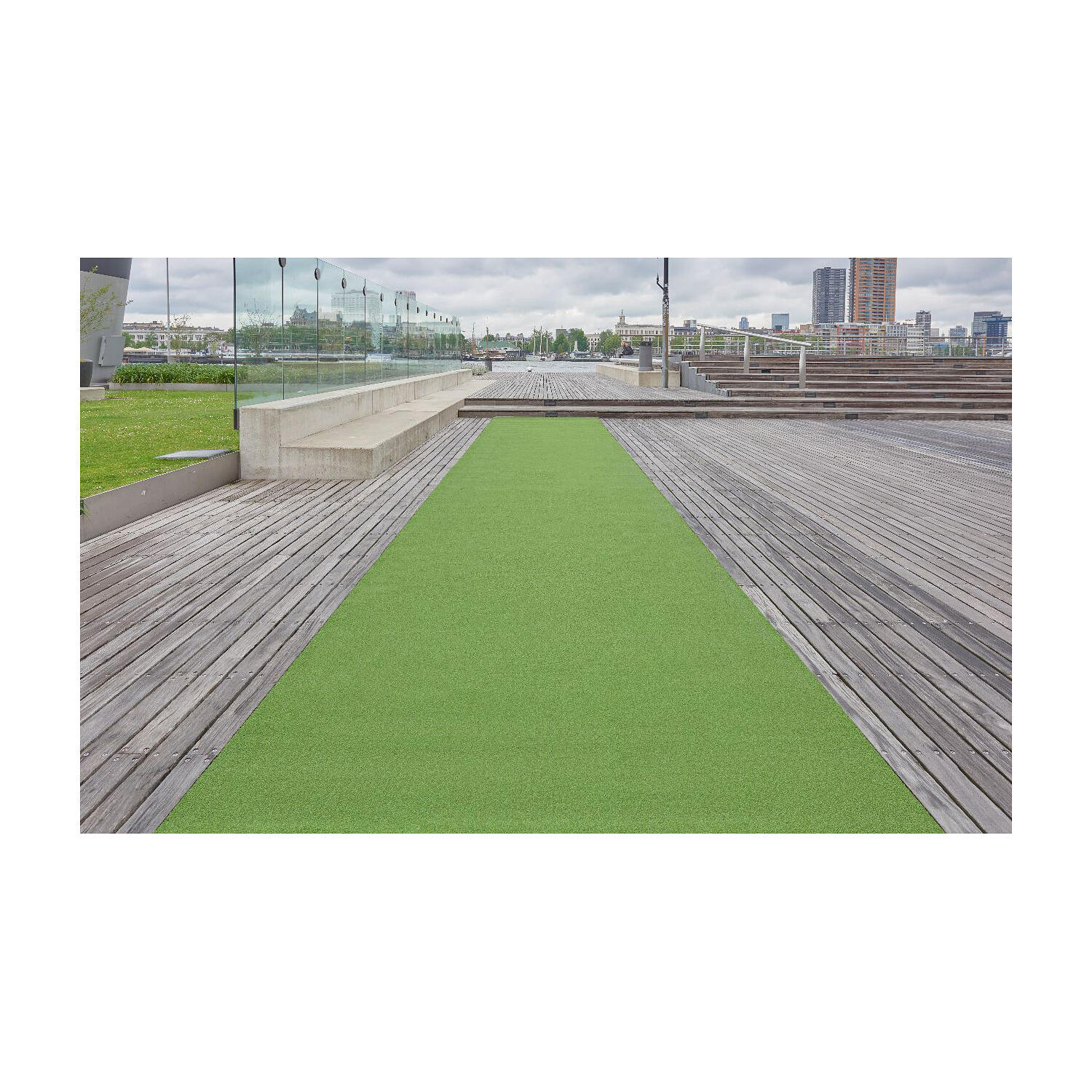 Sprintbahn Standard 10,00x2,00 m Grün Leichtathletik Unisex Grün 2/4
