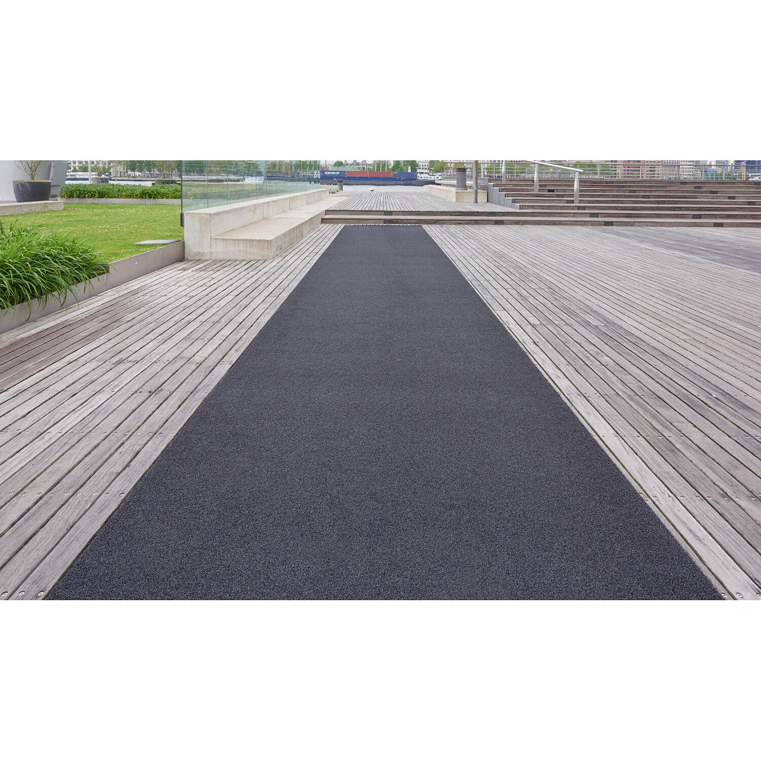 Sprintbahn Standard 10,00x2,00 m Schwarz Leichtathletik Unisex Schwarz 2/5