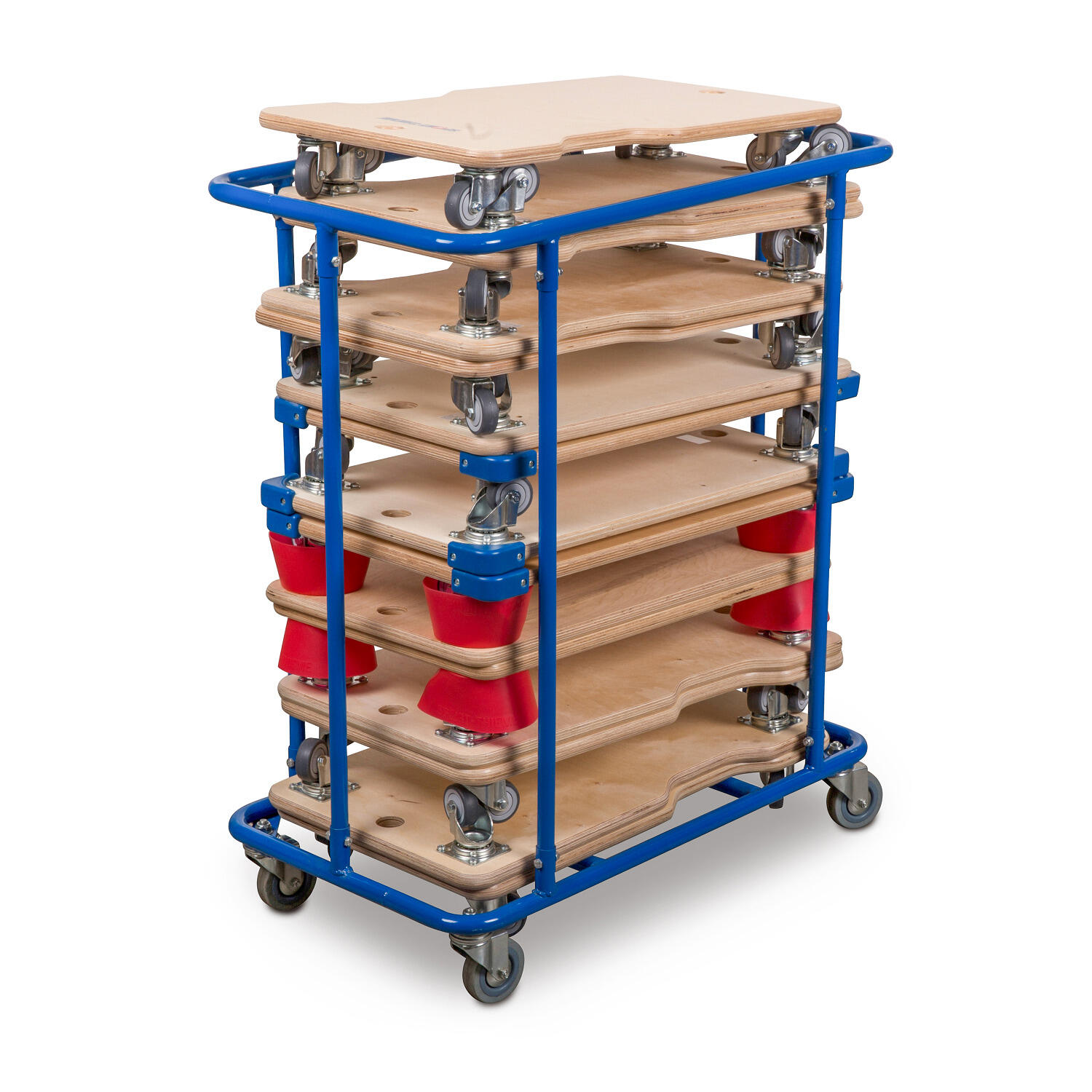 Aufbewahrungswagen für Rollbretter Schulsport Unisex 2/5