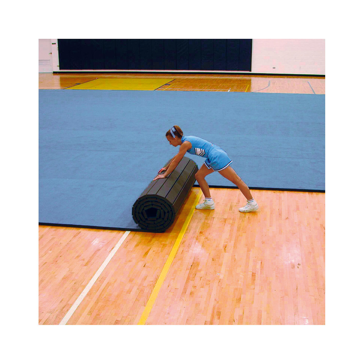 Rollmatte Flexi-Roll 6x2 m Turnen Unisex Blau 2/3