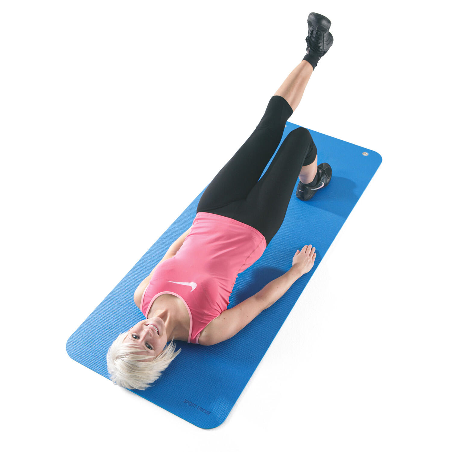Gymnastikmatte Fit & Fun Blau  Ca. 120x60x1,0 cm Gymnastik / Schwedische 3/5
