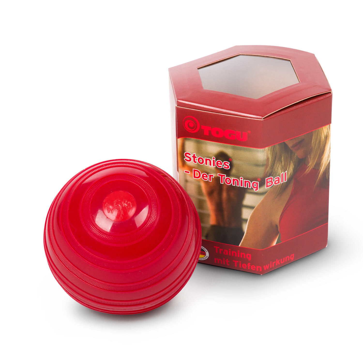 Gewichtsball Stonie 1,5 kg, Rot Fitness / Krafttraining Unisex Rot 2/4