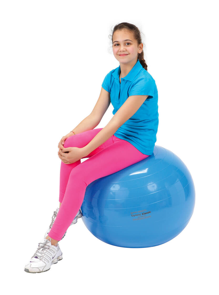 Gymnic Classic Palla per fisioterapia Ø 65 cm blu ginnastica rieducativa 5/6