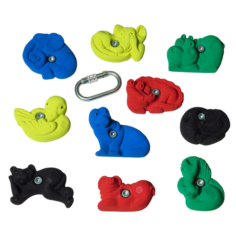 Sport-Thieme Klettergriff-Set Tiere