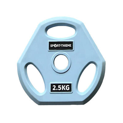 Hantelscheibe PU für Pumpset 2.5 kg Pastellblau Gewichtheben Unisex