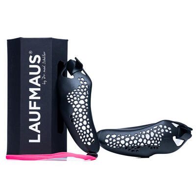 Lauftrainer by Dr. med. Schüler Schwarz mit pinkem Band Small Leichtathletik