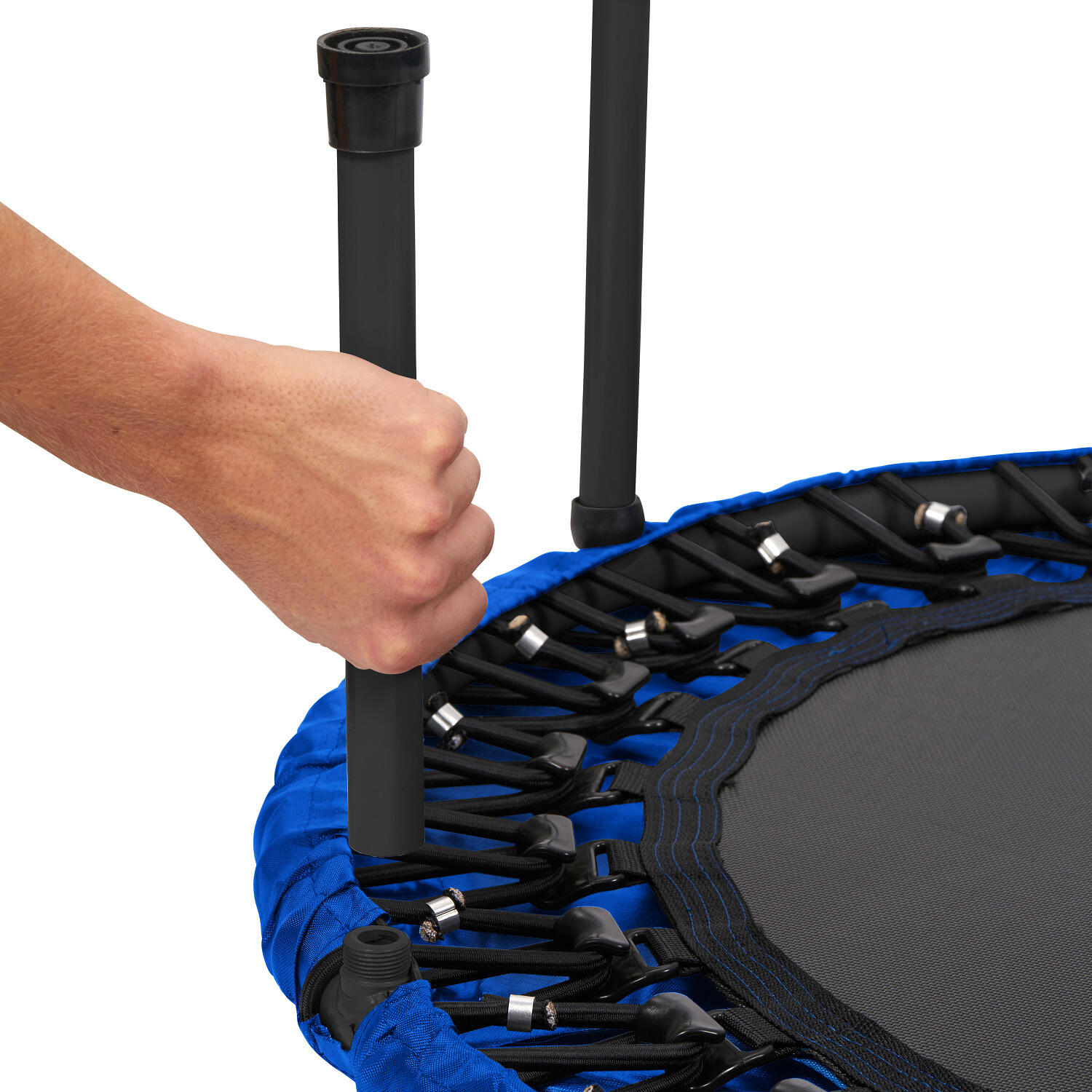 Trampolin Fix Pro ø 100 cm Weich 80 kg Trampolin Unisex Schwarz-Blau 2/6