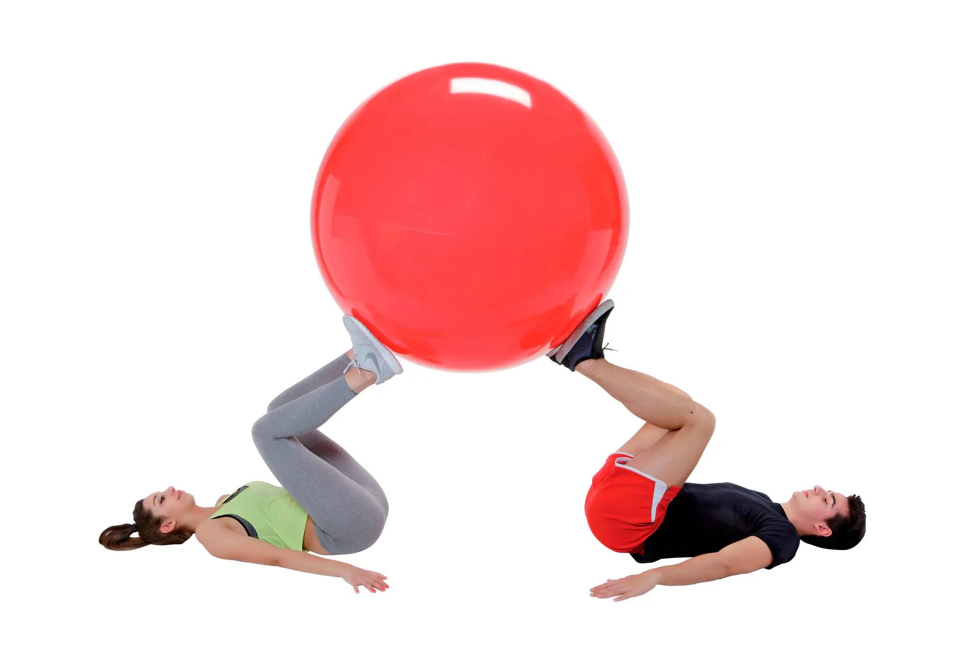 Gymnic Physio Gymnic Palla grande per fisioterapia Ø 120 cm rossa 7/8
