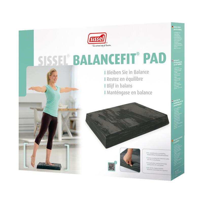 Sissel BalanceFit Dalle d'équilibre, Noir marbré