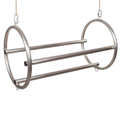 Tripez-Set Premium Tripezstangen aus Edelstahl Fitnesstraining Unisex Silber