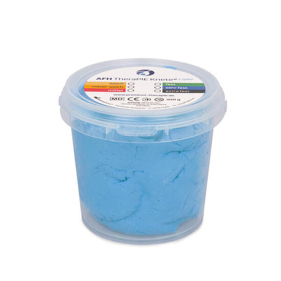 Pâte à modeler thérapeutique Lumière Bleu, très ferme 12x12x11 cm, 300 g