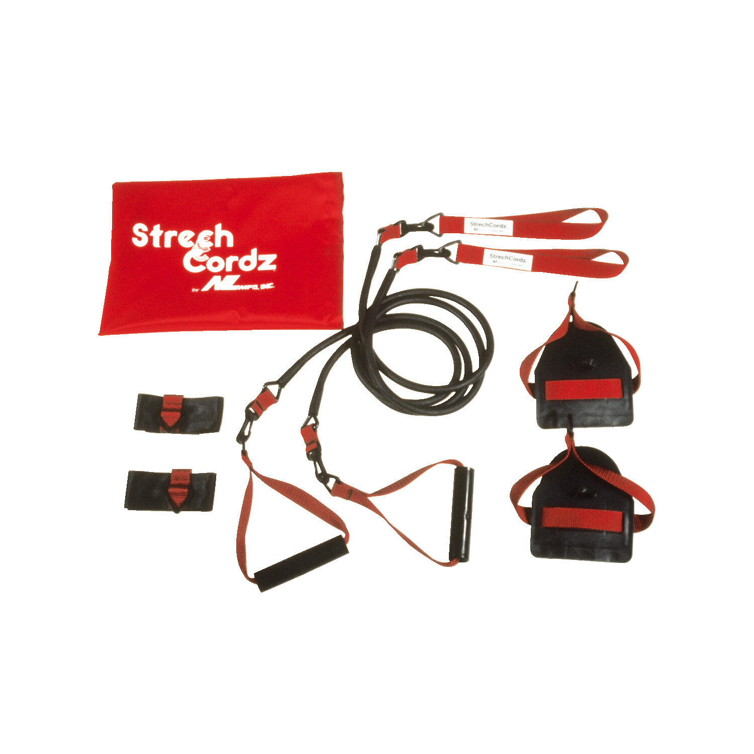 STRECHCORDZ StrechCordz Zugseile-Set Modular, Rot, Zugstärke 5,4–14,1 kg