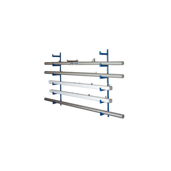 Console murale pour les poteaux de barre fixe et de volley-ball 6 rayonnages