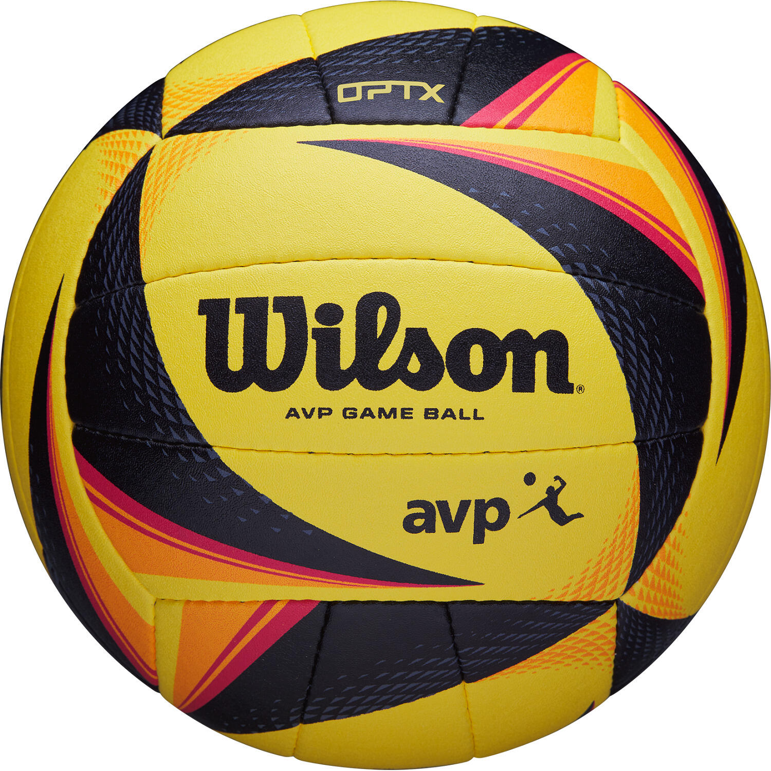 WILSON Beachvolleyball AVP Beachvolleyball Unisex Gelb-Schwarz