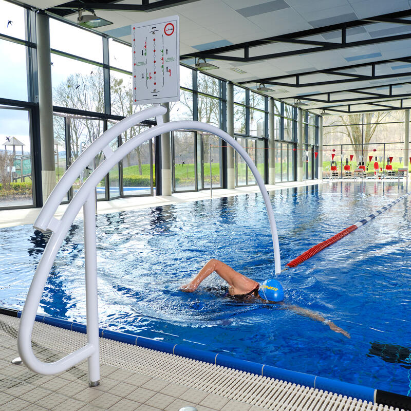 Sport-Thieme Autoroute de natation « Compétition », 25 m, Avec fourreaux ø 50