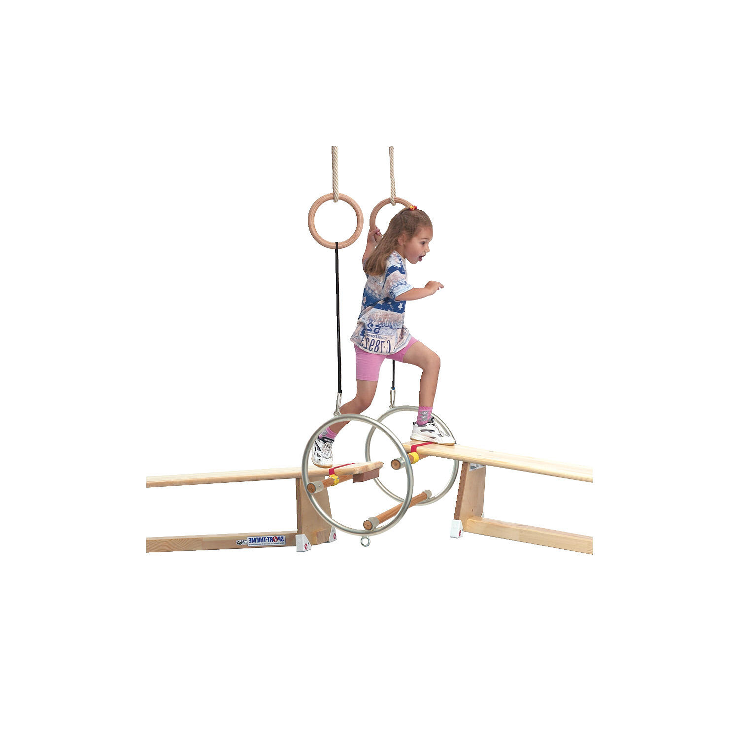 Tripez-Set Premium Fitnesstraining Unisex Holz-Natur, Silber 4/6