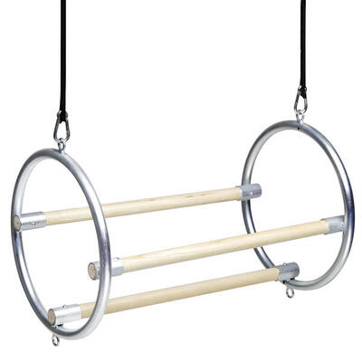 Tripez-Set Premium Tripezstangen aus Holz Fitnesstraining Unisex Holz-Natur