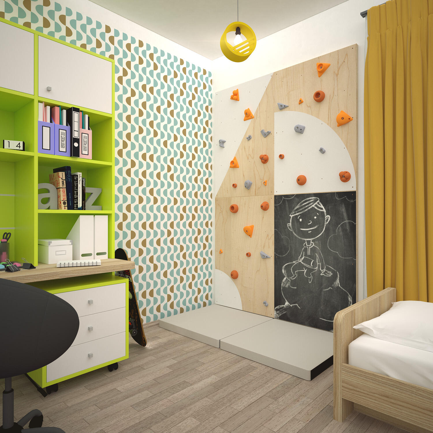 Mur d'escalade Blockids Indoor 4 Fitness cardio Unisexe 2/6