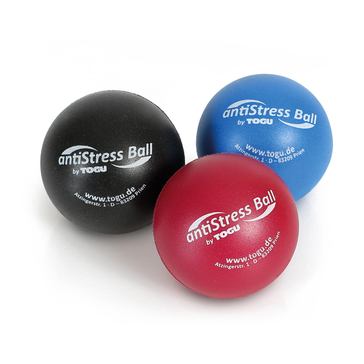 Greifbälle-Set Anti-Stressbälle Boxen Unisex Anthrazit, Blau, Rot 2/6