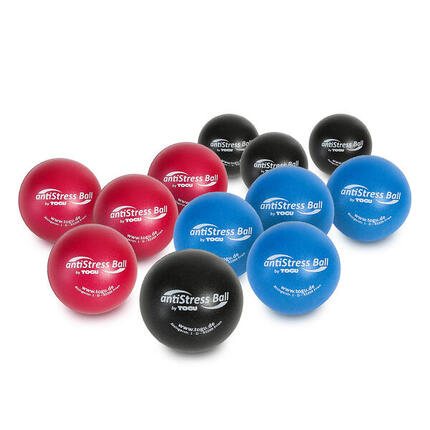 Greifbälle-Set Anti-Stressbälle Boxen Unisex Anthrazit, Blau, Rot