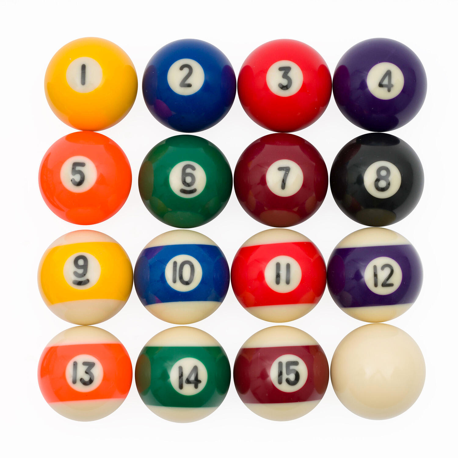 Sportime Pool Sport billiard balls, ø 57,2 mm