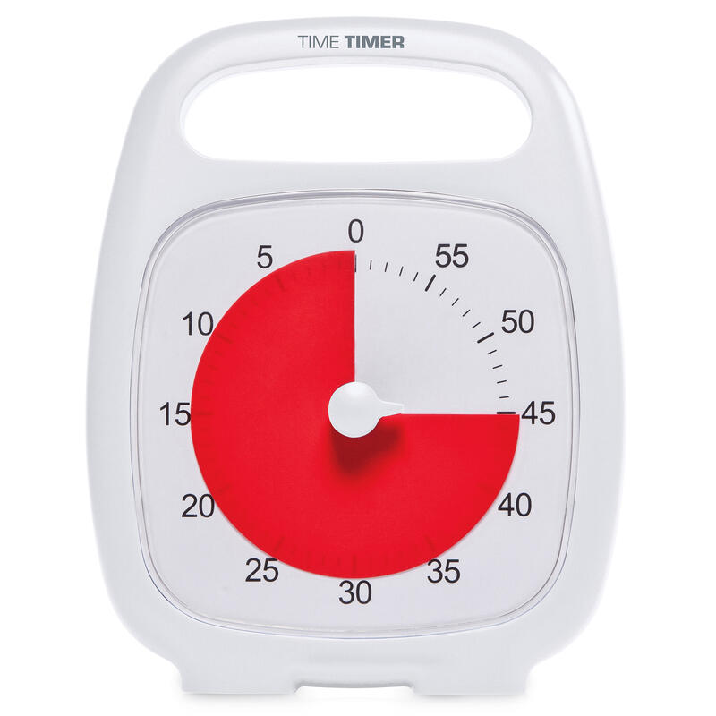 Time Timer Minuteur « Plus », 60 min., Blanc