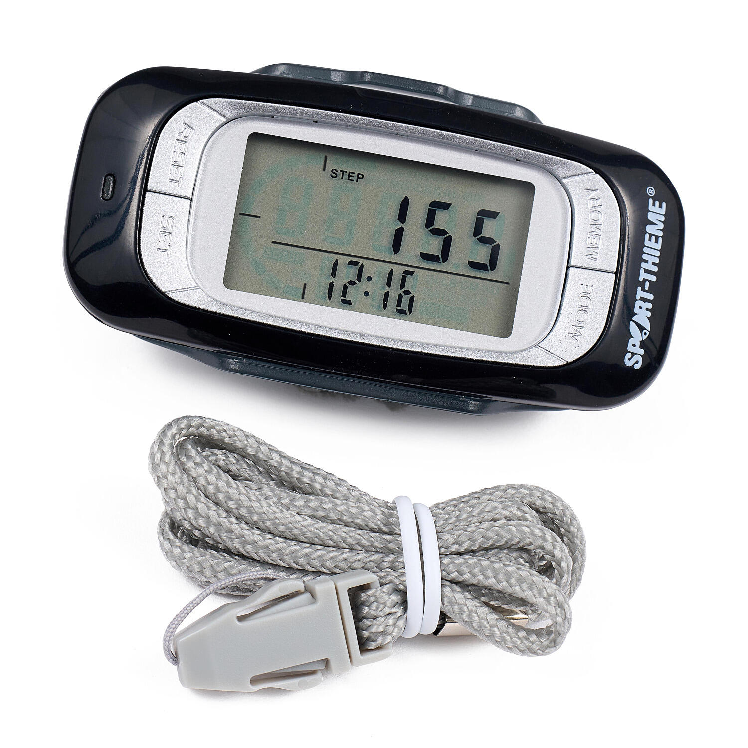 Schrittzähler 3D Active Laufen / Trail Unisex Grau 3/4
