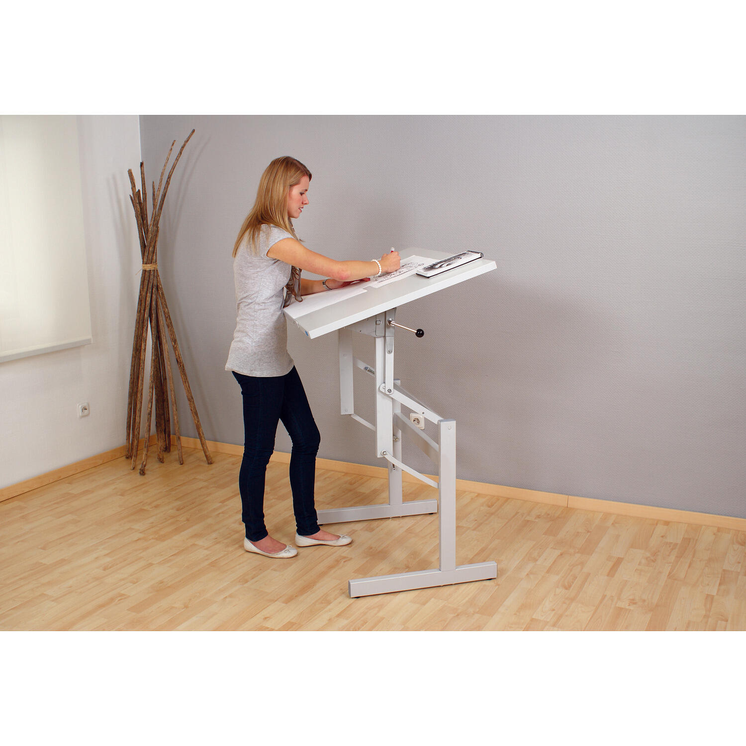 Therapietisch ergo S 72 Platte eckig 80x60 cm Gesundheitssport Unisex 3/4