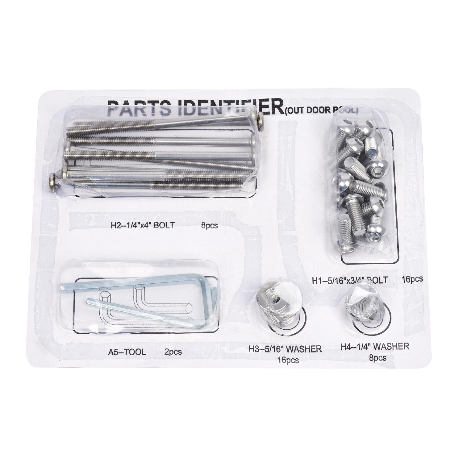 SPORTIME Set di viti Esterno Billard / Poolbillard Unisex