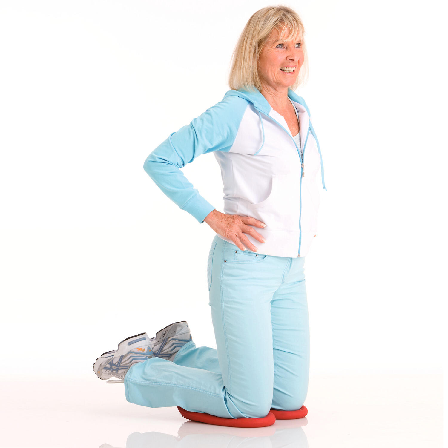 Leg Exerciser Dynair Pads Red Sanfte Gymnastik Unisex 4/6