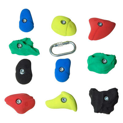 Klettergriff-Set Mittel Klettern Unisex