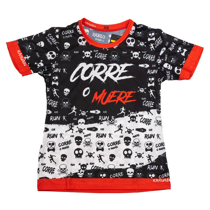 Hardloop-T-shirt met korte mouwen #CORREOMUERE - DAMES maten XS-S-M-L-XL