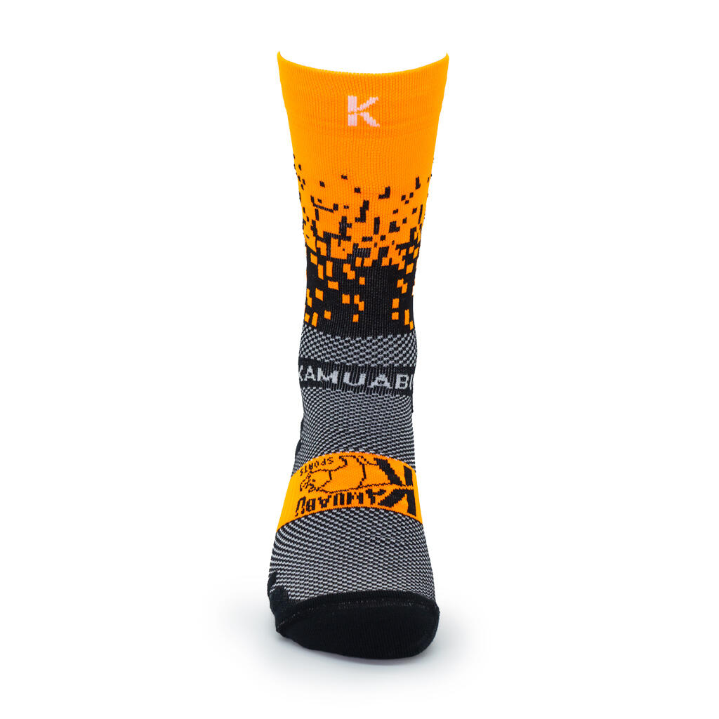 Calze PIXEL 2.0 gambale 2 FILI Running - unisex - arancione fluo 2/7