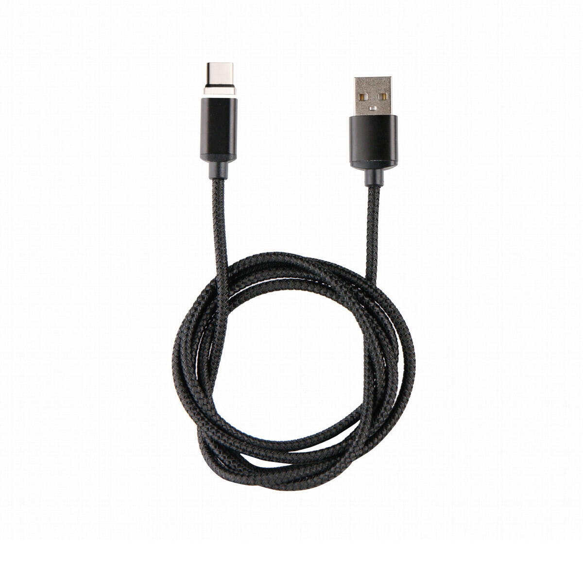 muvit cable USB-Tipo C 2A conector magnético 1,2m negro 4/5