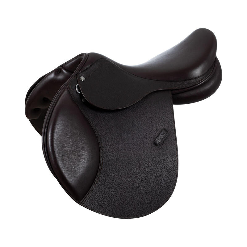 Selle de saut Evolution en cuir français martelé