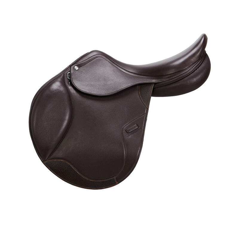 Selle de saut Meredith en cuir doublé