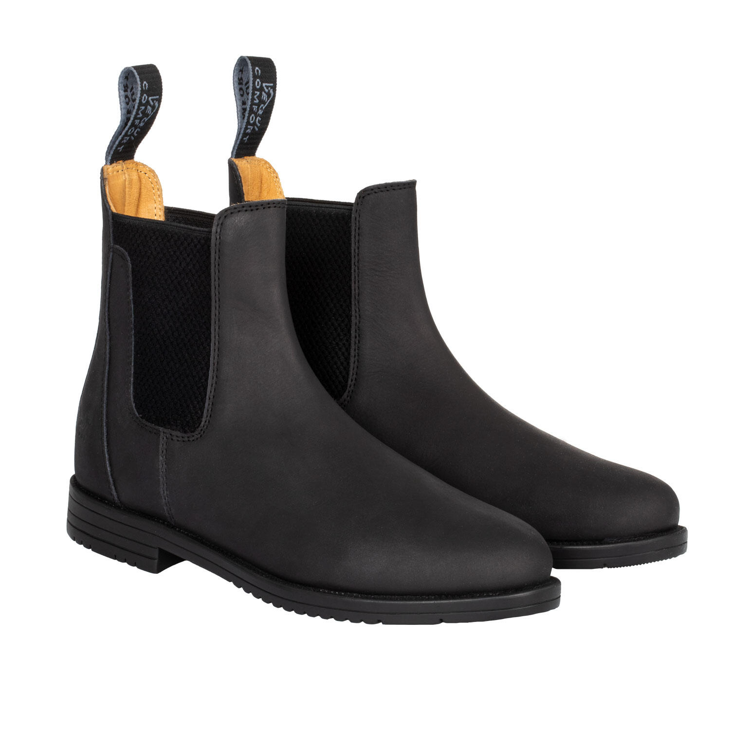 Buty jodhpur z nubuku z bocznymi elastycznymi paskami