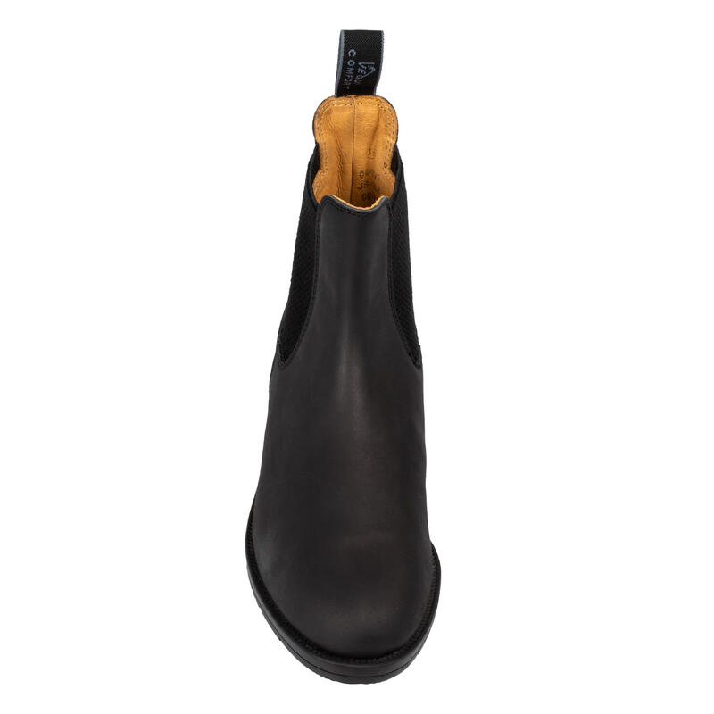 Bottes Jodhpur en nubuck avec bandes élastiques latérales