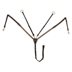 Collier de chasse avec flèche de martingale en cuir