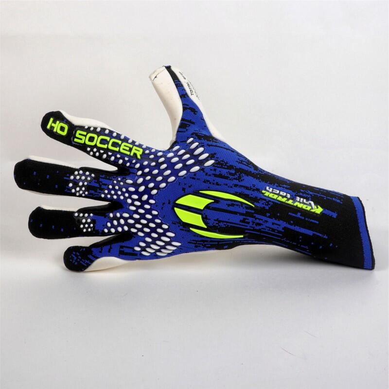 Guanti da portiere Ho Soccer Adulti Kontrol Knit Tech Blu Alert