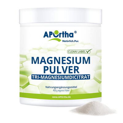 Tri-Magnesiumdicitrat Magnesium Pulver - 400 g veganes Pulver