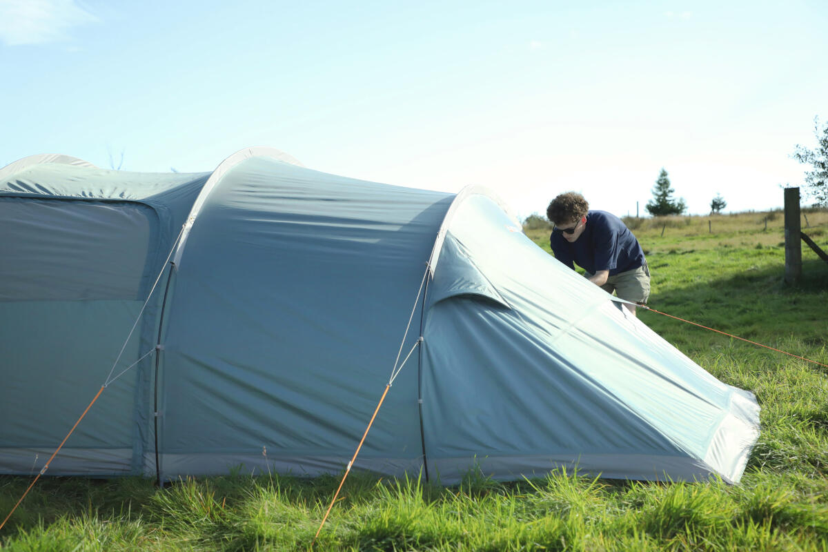 Vango Beta 450XL 4-Man, 3-Pole Tunnel Tent - Mineral Green 4/5