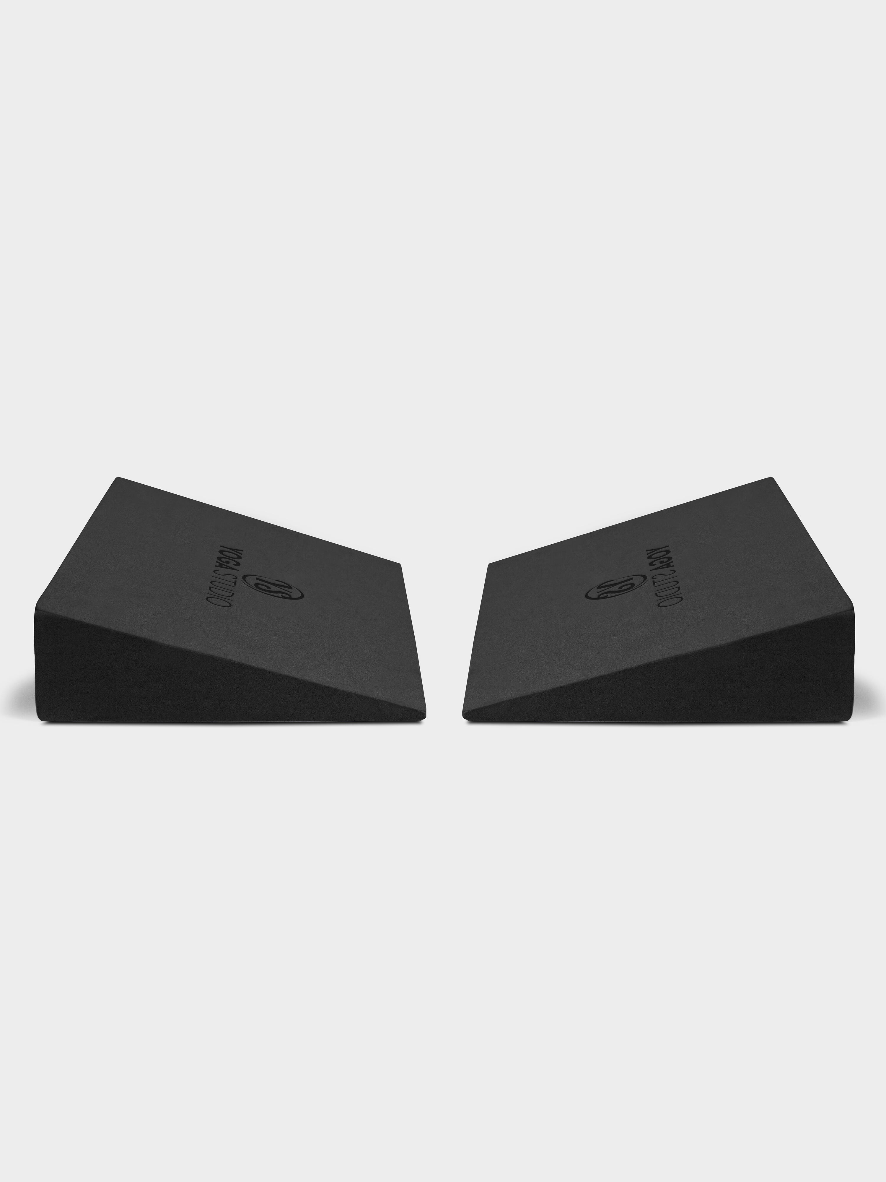 Yoga Studio EVA Foam Wedges - Pair (2 x Pack) - Black 6/6