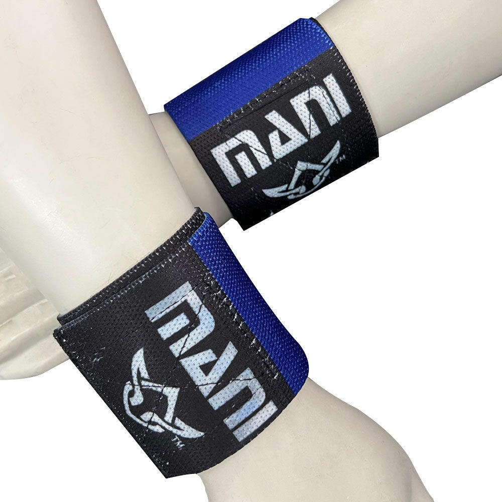 Wrist Wraps/Supports for Weightlifting - Blue and Black