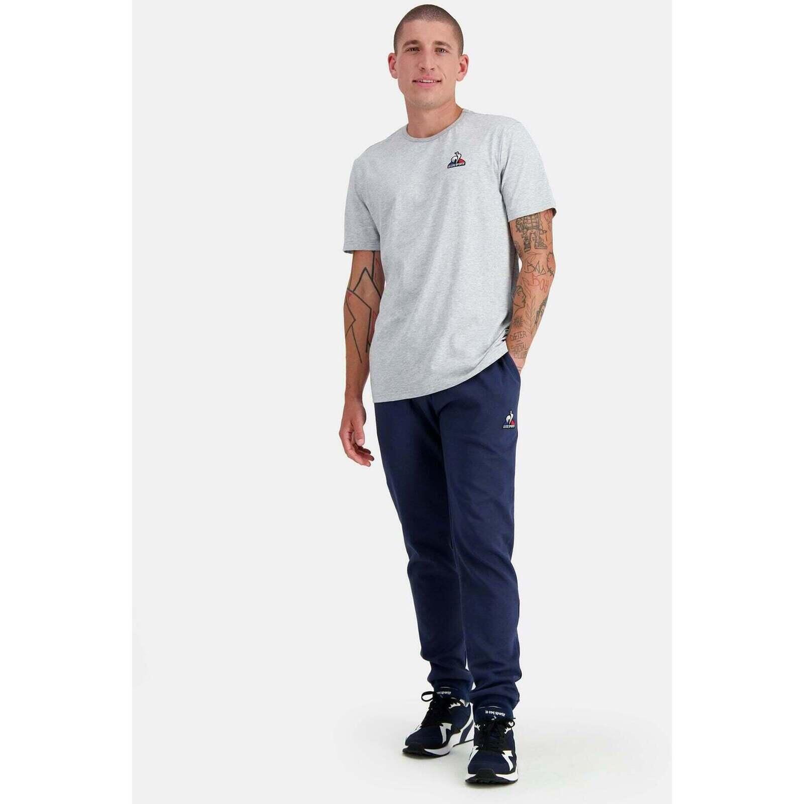T-shirt Le Coq Sportif Ess Tee Ss No4 M Gris Chine Clair, Gris, Hommes 3/5