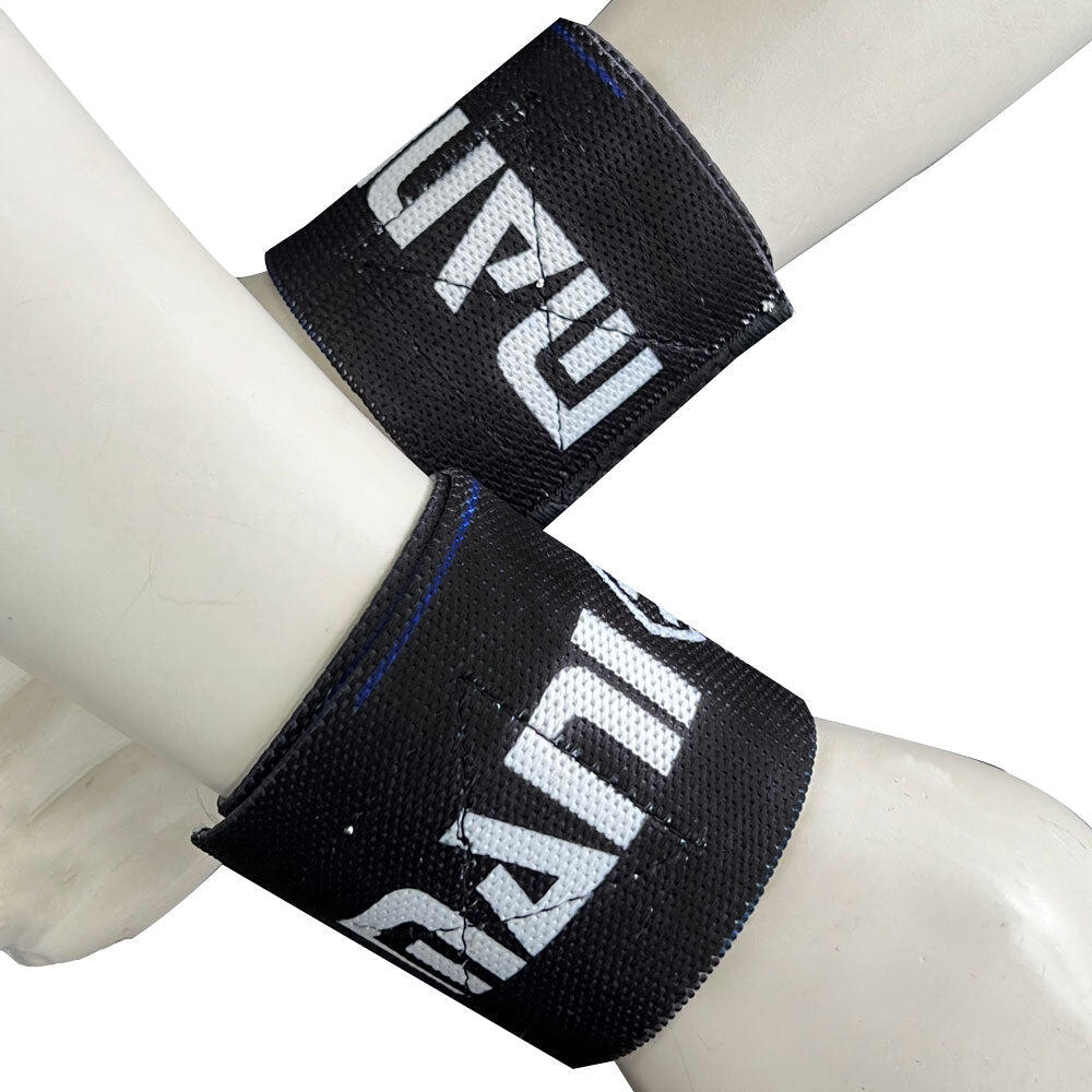 Wrist Wraps/Supports for Weightlifting Blue