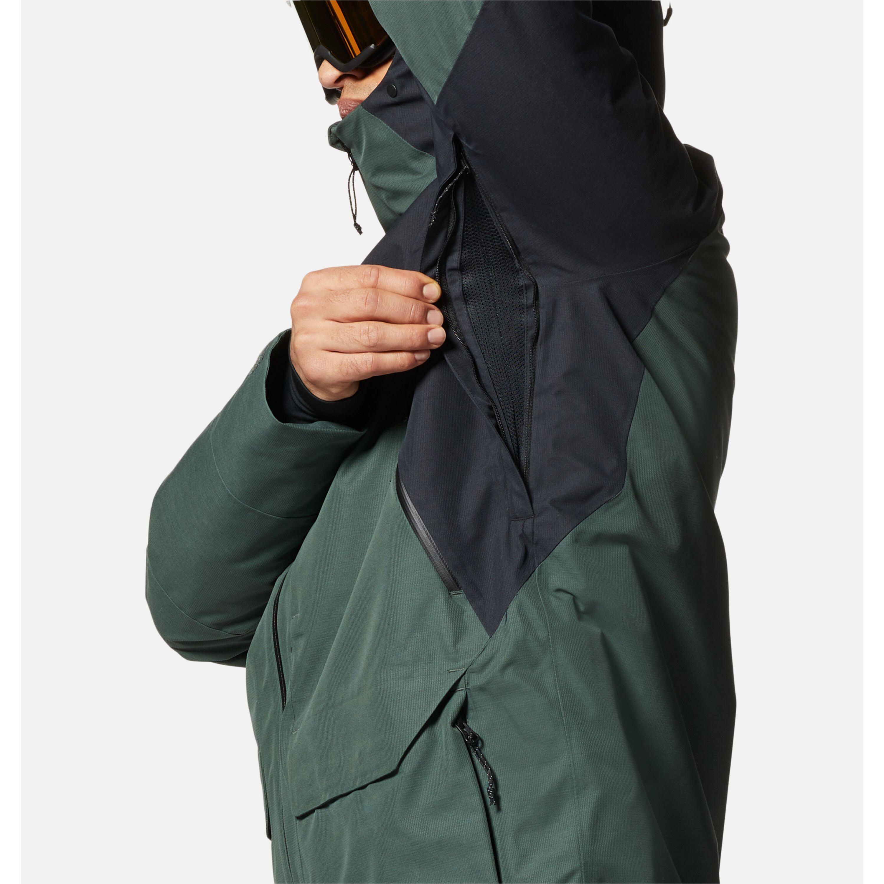 Outdoor Ventures Regenjas voor heren, waterdichte pullover met capuchon, opvouwbare reflecterende jas, lichte fiets, windjack, ademende softshelljas voor wandelen, hardlopen en outdoor, grasgroen, XXL