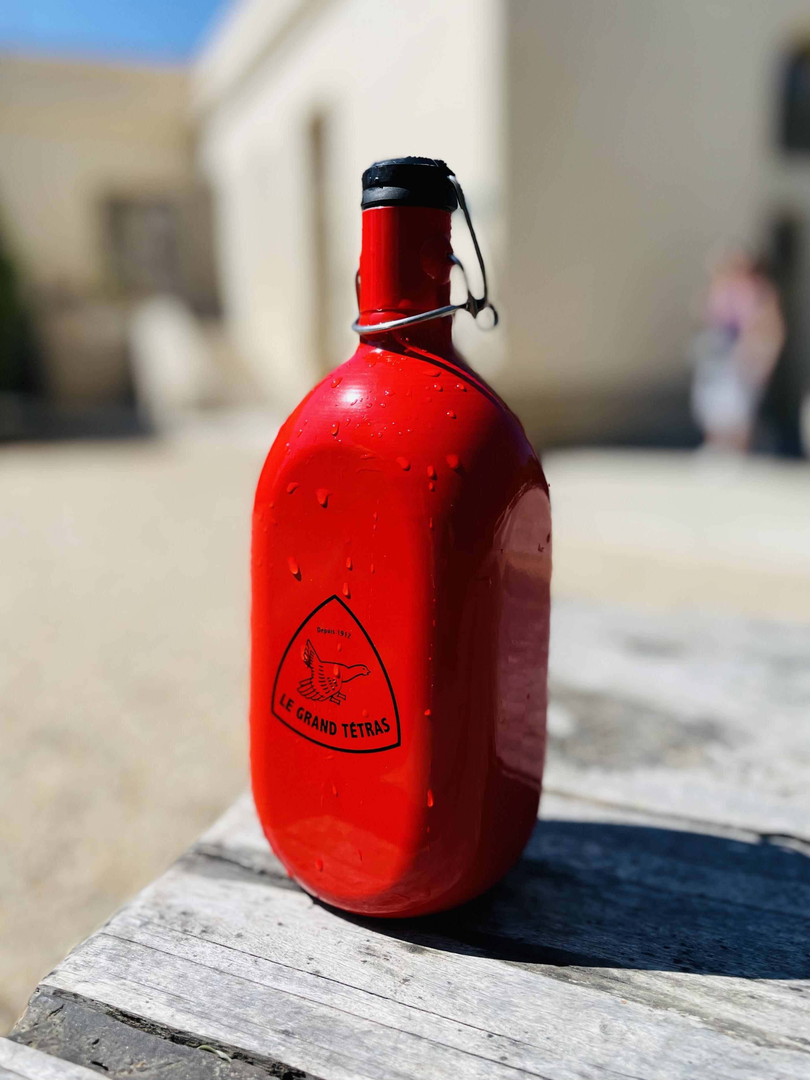 La Gourde Française Carrée 1 litre - Rouge 5/7